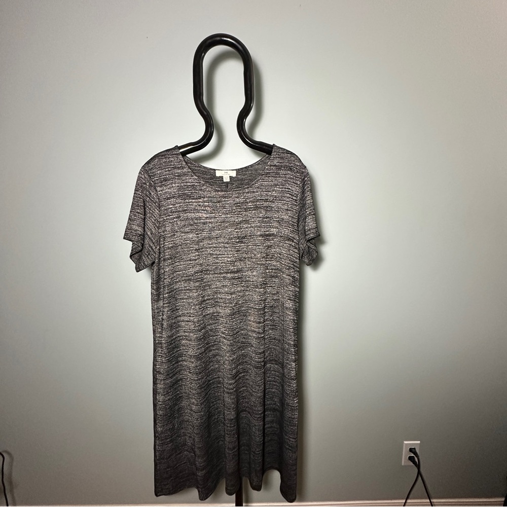 Halston Ladies Grey Short Sleeve Dress